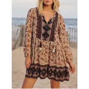 Frye and Co. Western Bohemian Babydoll Mini Dress XL